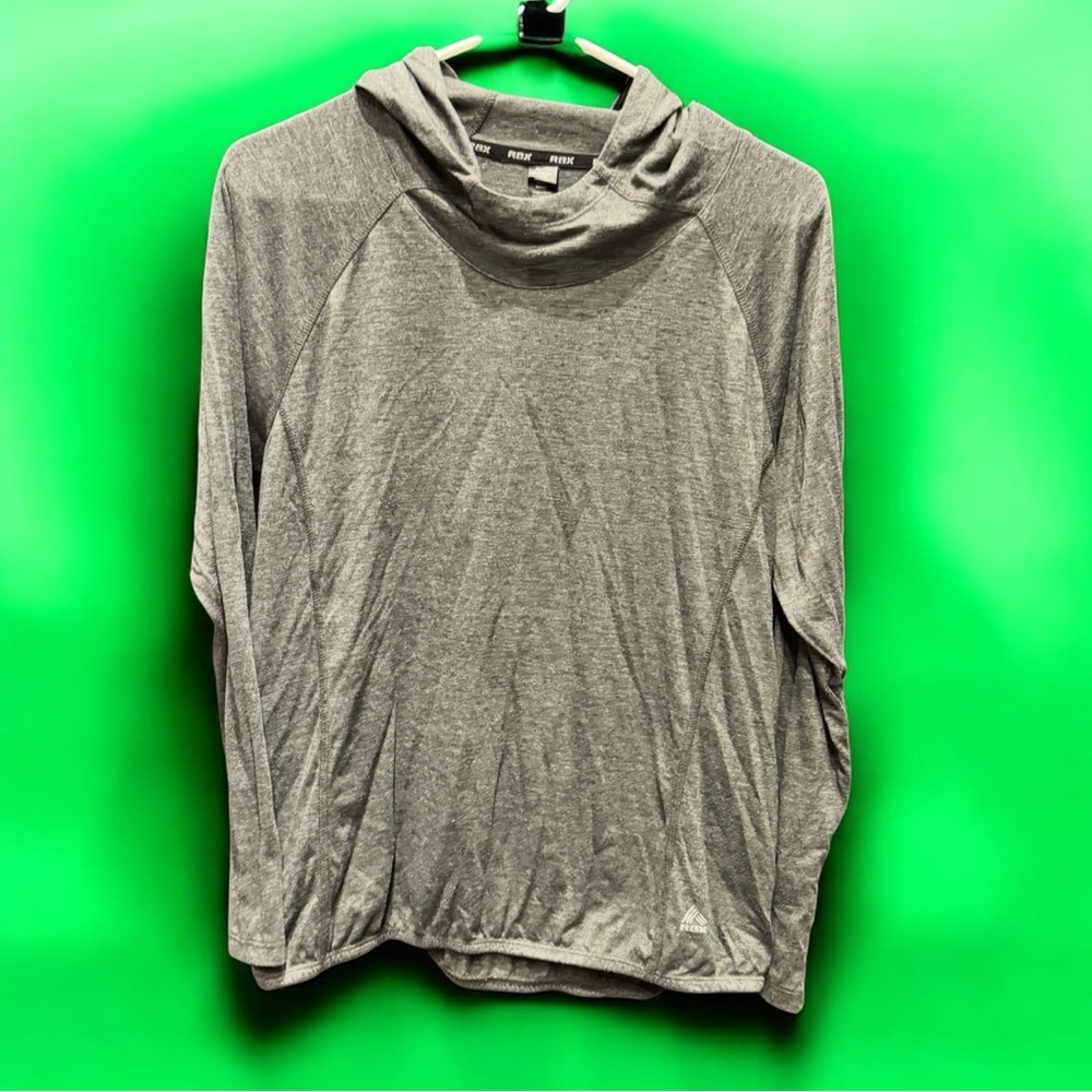 RBX Gray Hooded Long Sleeve Top XL